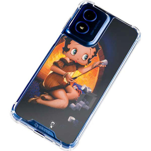 Betty Boop Roasting Marshmallows Moto G 5G (2024) Clear Case